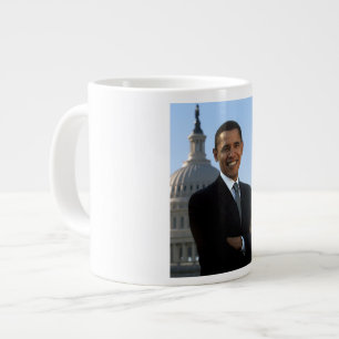 US Senator, 44th American President Barack Obama Large Coffee Mug
