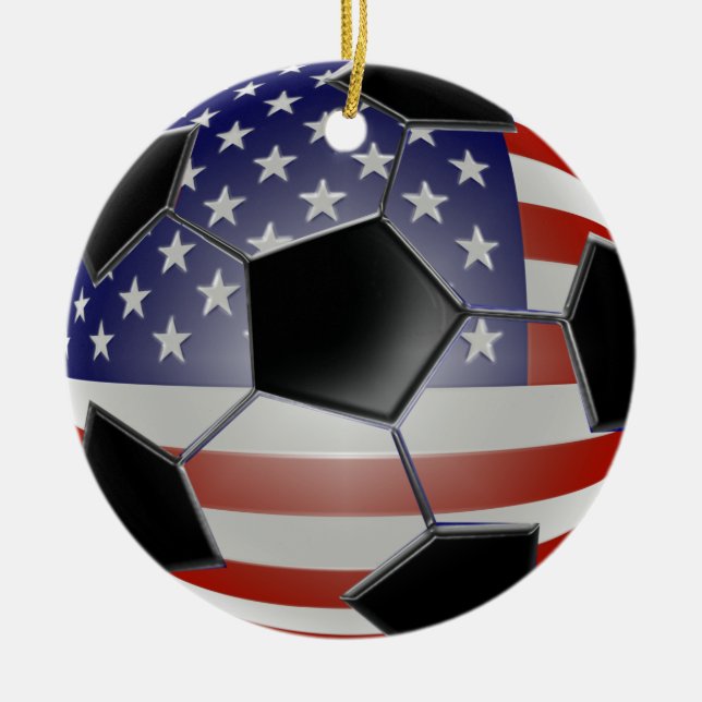 US Soccer Ball Ornament (Front)