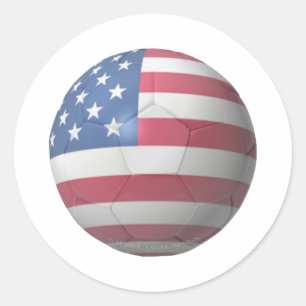 US Soccer Classic Round Sticker