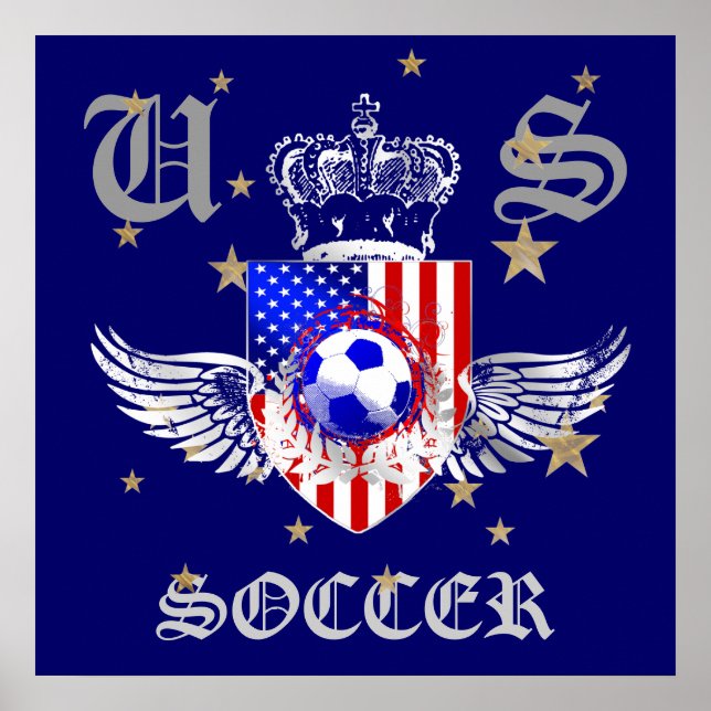 US Soccer Coat of Arms 2012 2014 USA sports Poster (Front)