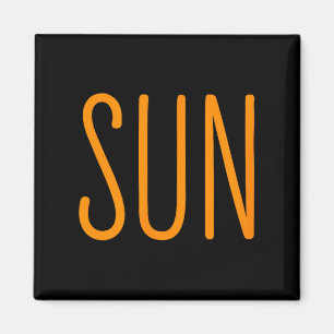 Us Solar Eclipse Sun Couples Illustration Magnet