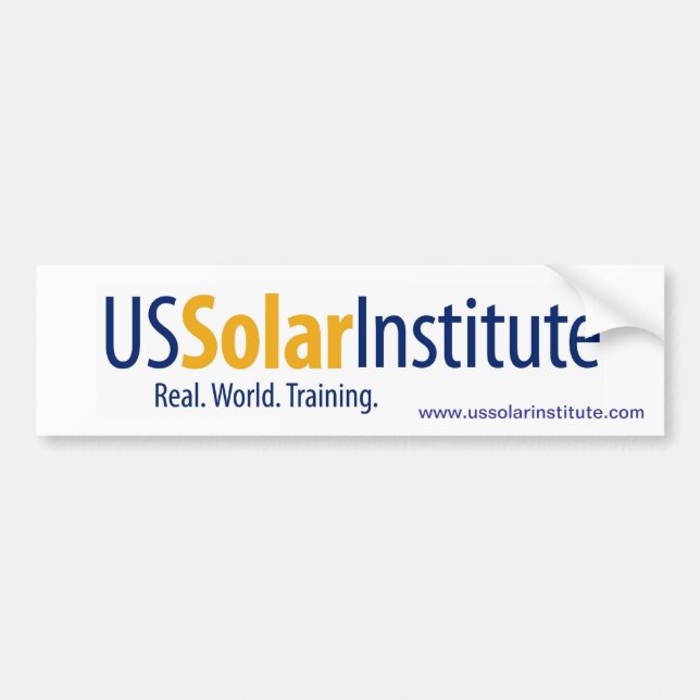 US Solar Institute Bumper Sticker (Front)