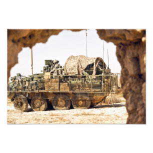 US Soldiers conduct a combat patrol in Afghanis Photo Print