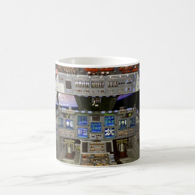 US SPACE SHUTTLE COCKPIT 1981-2011 COFFEE MUG (Center)