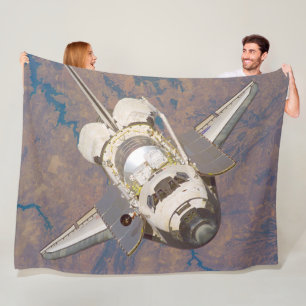 US SPACE SHUTTLE DISCOVERY FLEECE BLANKET