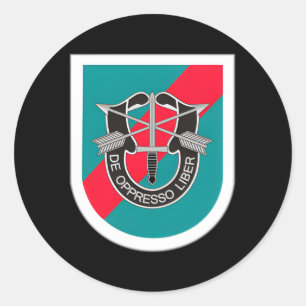 Us Special Forces 20Th Special Forces Sfg Classic Round Sticker
