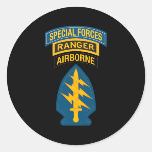 Us Special Forces Special Forces Ranger 15 Classic Round Sticker