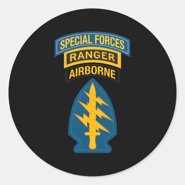 Us Special Forces Special Forces Ranger 20 Classic Round Sticker (Front)