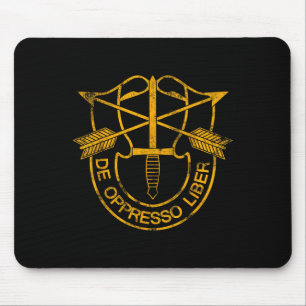Us Special Forces Veteran Logo Patriotic - De Oppr Mouse Mat