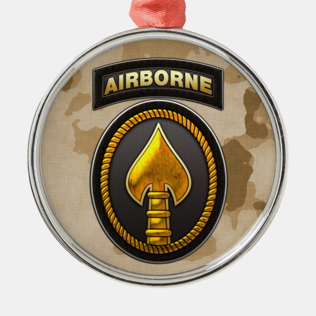 US Special Operations Command Metal Tree Decoration (Front)