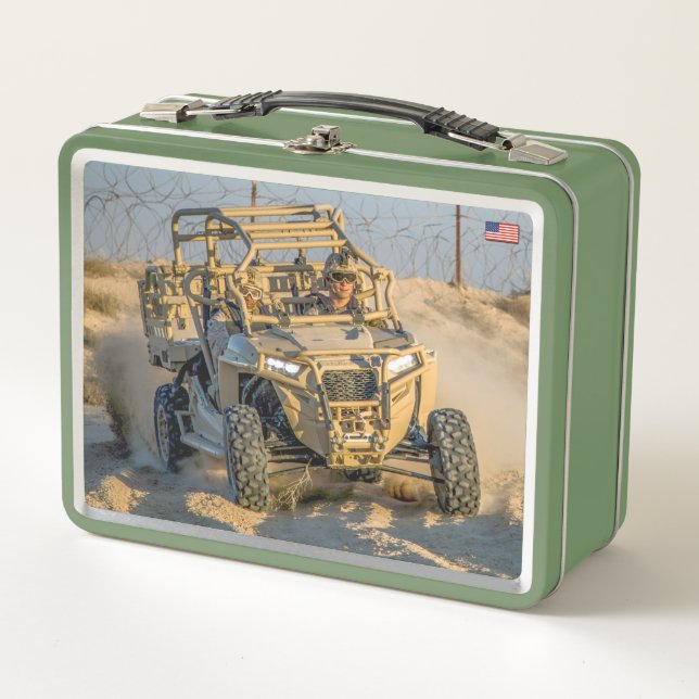 US SPECIAL OPERATIONS VEHICLES – MRZR-D4 METAL LUNCH BOX (Front)