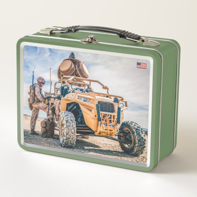 US SPECIAL OPERATIONS VEHICLES – MRZR-D4 METAL LUNCH BOX (Front)