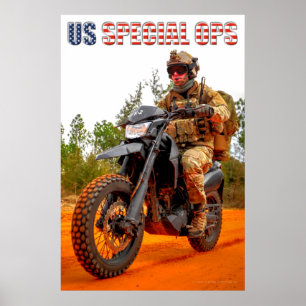 US SPECIAL OPS MOTORCYCLE POSTER