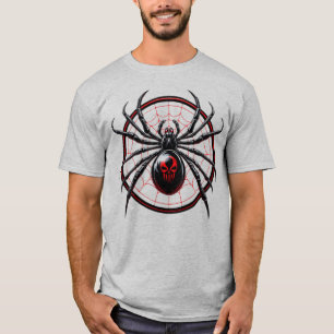 US Spyder Ryders - Black Widow Round Web Front T-Shirt