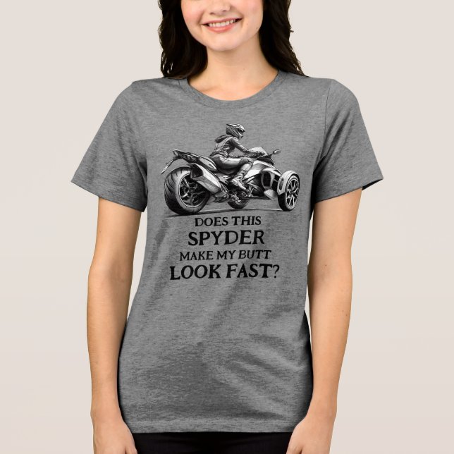 US Spyder Ryders - Butt Look Fast front Tri-Blend Shirt (Front)