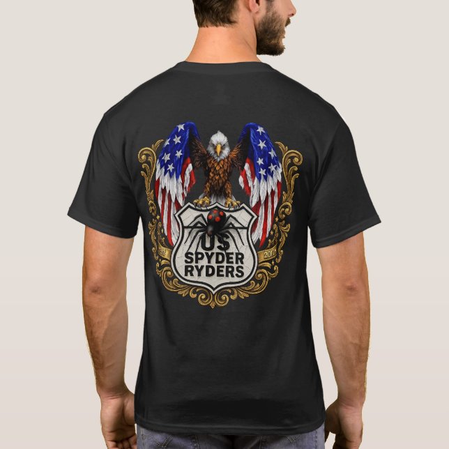 US Spyder Ryders - Eagle 2s T-Shirt (Back)