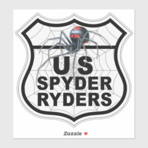 US Spyder Ryders - Logo Vinyl Sticker