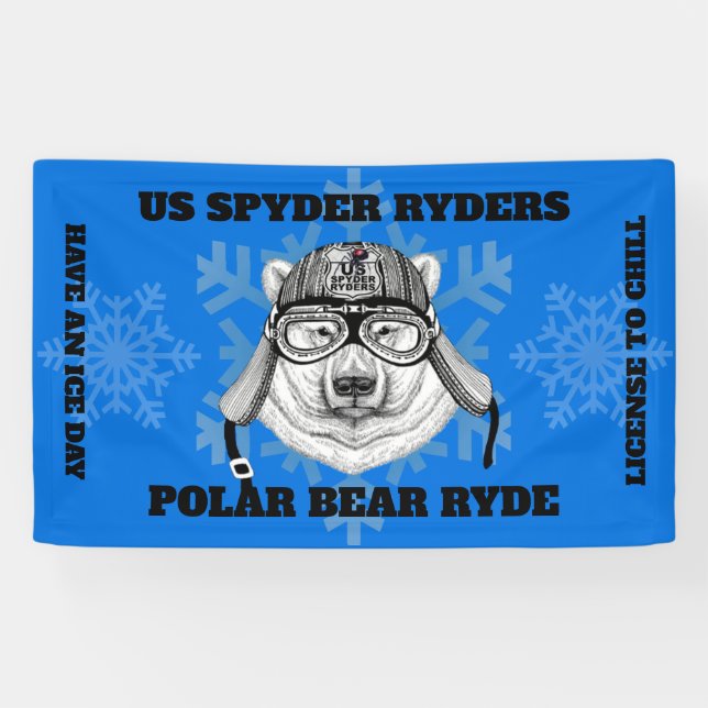 US SPYDER RYDERS - Polar Bear Ryde Banner (Horizontal)