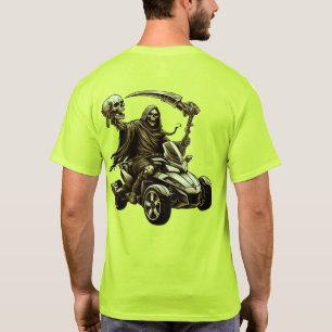 US Spyder Ryders - Skull Skeleton Spyder Back T-Shirt