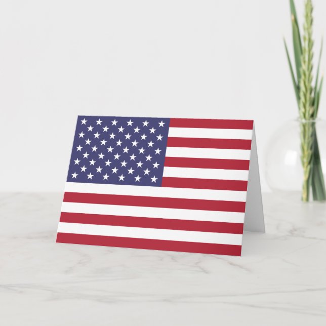 US Stars and Stripes Card (Front)