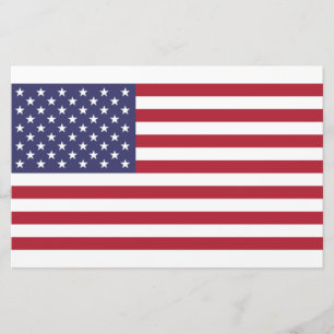 US Stars and Stripes Stationery
