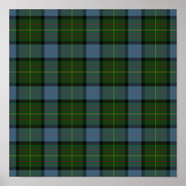 US State Tartan - California - Digital Download Poster (Front)