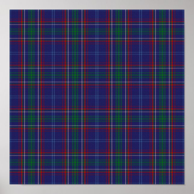 US State Tartan - Massachusetts - Digital Download Poster (Front)