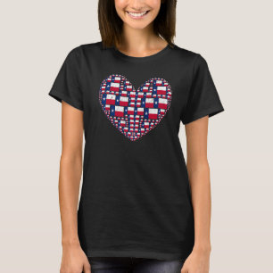 Us State Texas Flag Heart Patriotic Texan Usa Texa T-Shirt