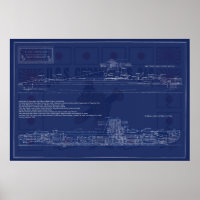 US Submarine Croaker Blueprint