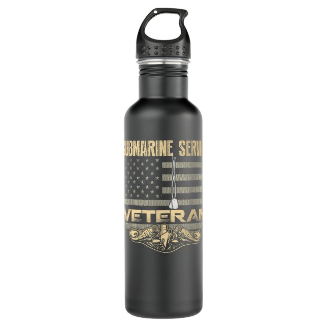 US Submarine Service Veteran Shirt For Veteran Sub 710 Ml Water Bottle (Front)
