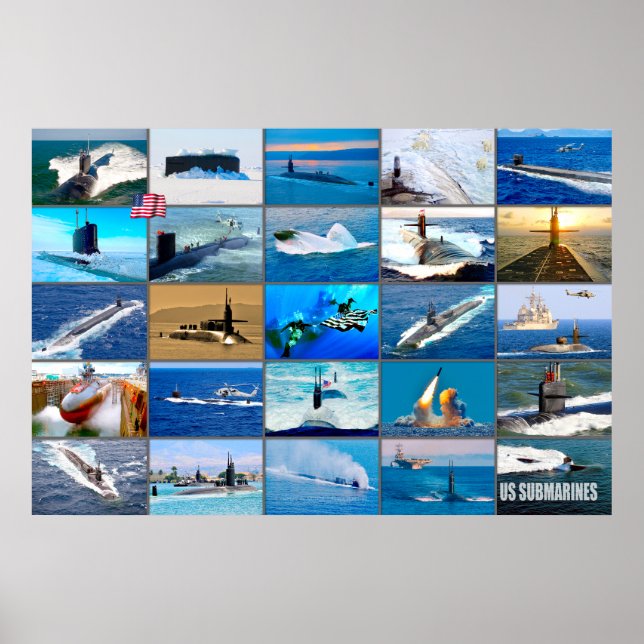 US SUBMARINES "Montage" Poster (Front)