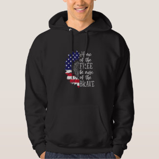 Us Sunflower Home Of The Free And Brave Hoodie