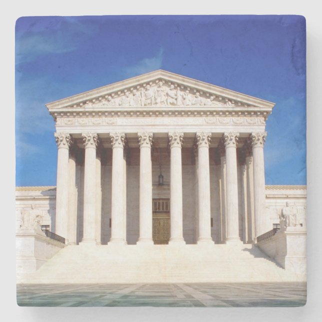 US Supreme Court building, Washington DC, USA Stone Coaster (Front)