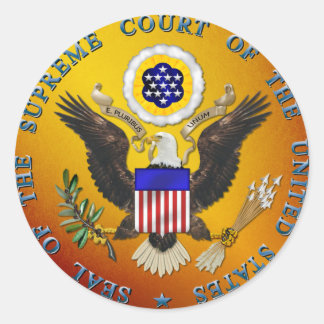 US Supreme Court Classic Round Sticker