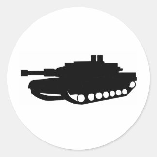 us tank classic round sticker