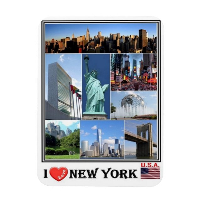 US - United States of America - New York - Magnet (Vertical)