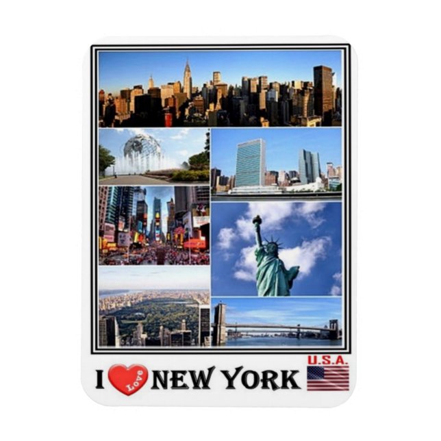US - United States of America - New York - Magnet (Vertical)