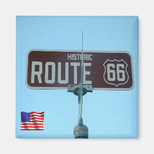 US - United States of America - Route 66 Historic Magnet