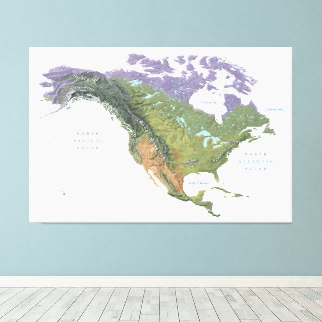 US USA American Mountain Ranges Map 60x40 inch  Photo Print (Creator Uploaded)