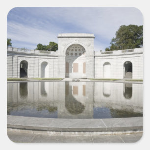 US, VA, Arlington. Women in Military Service for Square Sticker