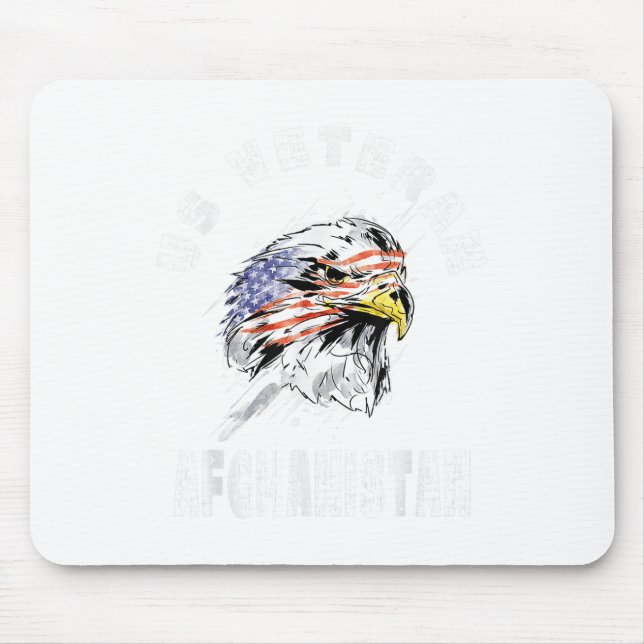 Us Veteran Afghanistan - Military War Campaign  Mouse Mat (Front)