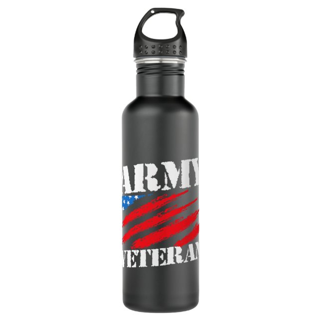 US Veteran Army veteran 164 710 Ml Water Bottle (Front)