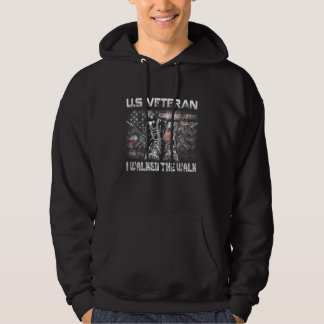 Us Veteran I Walked The Walk Combat Boots Dogtag U Hoodie