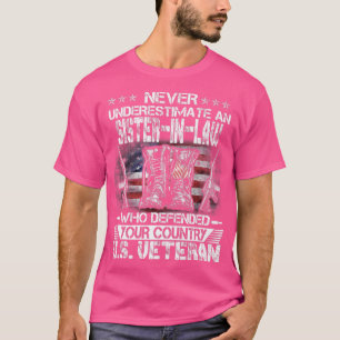 US Veteran SisterInLaw Veterans day Us Patriot Pat T-Shirt