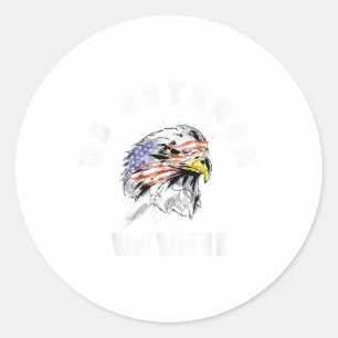 Us Veteran Wwii - Military War Campaign  Classic Round Sticker