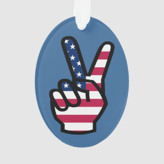 US Victory Sign Ornament