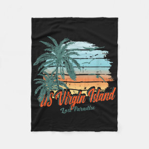 Us Virgin Island Beach St. Thomas Shirt Lost Parad Fleece Blanket