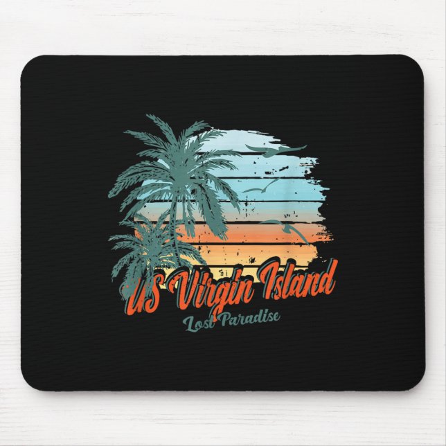 Us Virgin Island Beach St. Thomas Shirt Lost Parad Mouse Mat (Front)