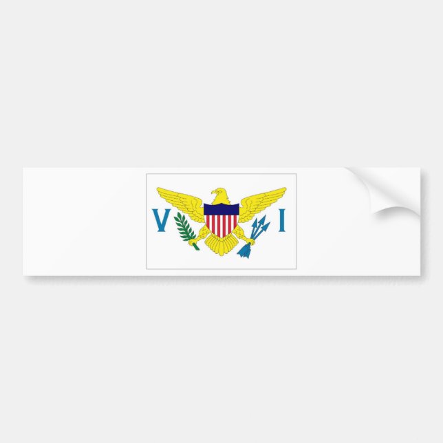 US Virgin Islands Bumper Sticker (Front)