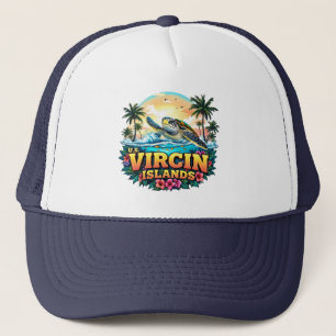 US Virgin Islands Caribbean Trucker Hat